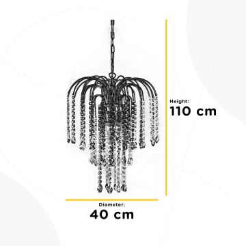 ONLI - Hängeleuchte an Kette PIOGGIA 3xE14/6W/230V Chrom