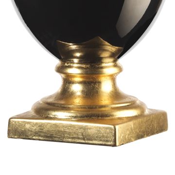 ONLI - Tischlampe MOZART 1xE27/22W/230V schwarz/golden 75 cm