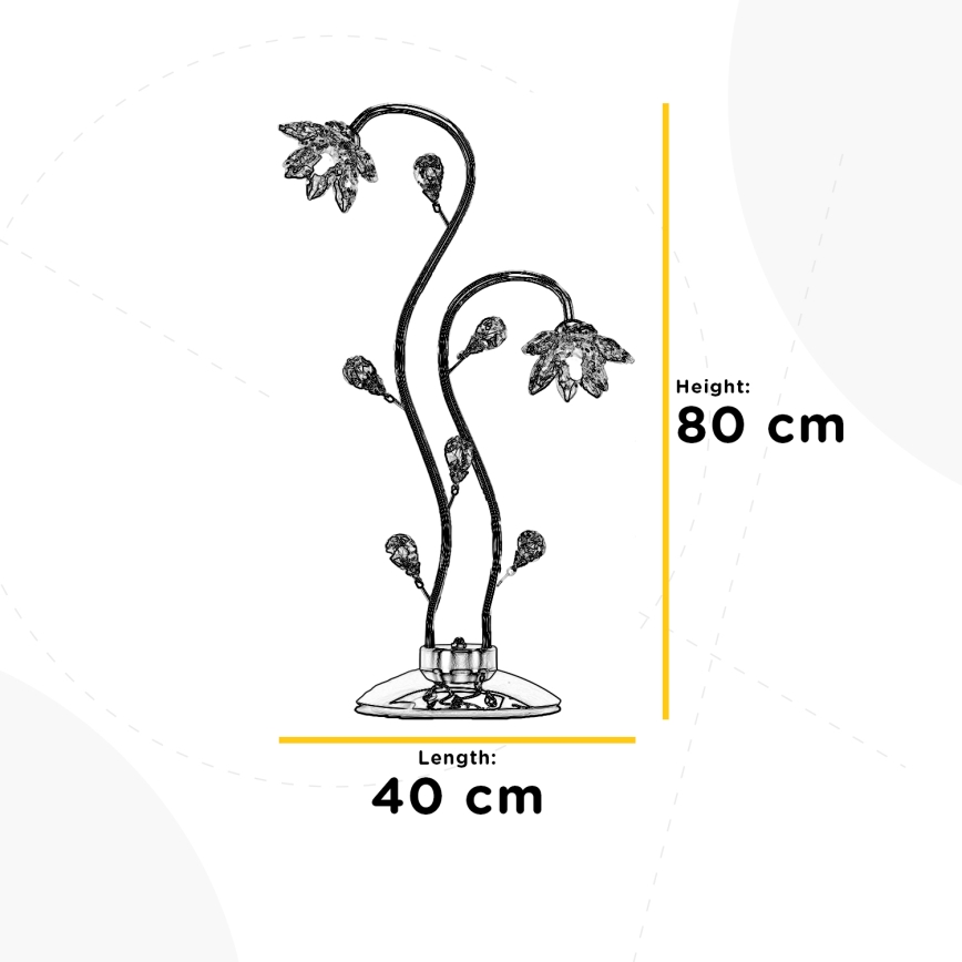 ONLI - Tischleuchte NINFEA 2xG9/6W/230V 80 cm