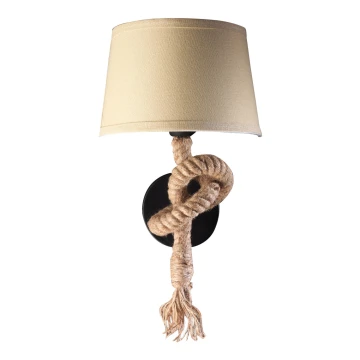 ONLI - Wandleuchte CORDA 1xE27/22W/230V beige