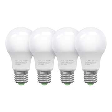PACK 4x LED-Glühbirne ECOLINE A60 E27/10W/230V 4.000K - Brilagi