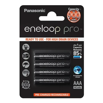 Panasonic Eneloop Pro BK-4HCDE/4BP - 4ks Ladebaterie AAA Eneloop Pro NiMH/1