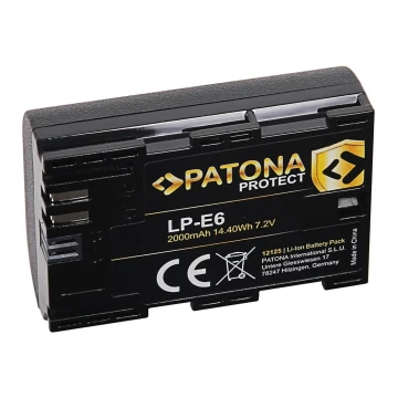 PATONA - Akku Canon LP-E6 2000mAh Li-Ion Schutz