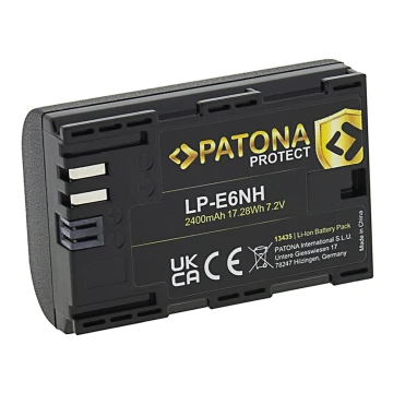 PATONA - Akku Canon LP-E6NH 2400mAh Li-Ion Schutz für EOS R5/R6