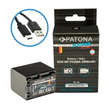 PATONA - Akku Sony NP-FV100 3090mAh Li-Ion Platinum USB-C Aufladung