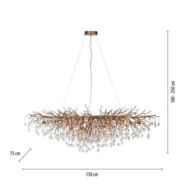 Paul Neuhaus 2031-11 - Kronleuchter an Schnur ICICLE 15xG9/40W/230V