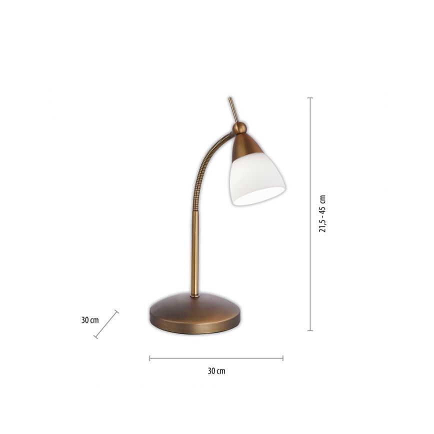 Paul Neuhaus 4001-11 - Dimmbare LED-Tischleuchte PINO 1xG9/3W/230V Messing