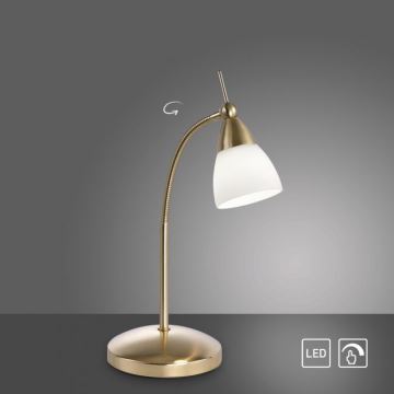 Paul Neuhaus 4001-60 - Dimmbare LED-Tischleuchte mit Touch-Funktion PINO 1xG9/3W/230V golden