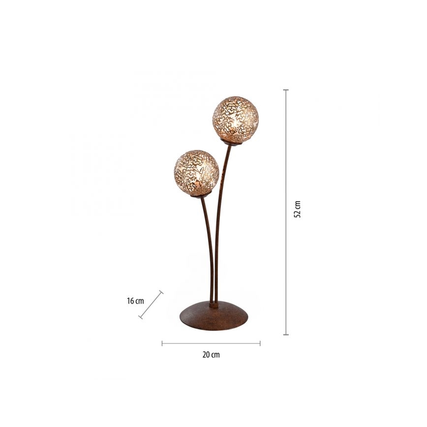 Paul Neuhaus 4032-48 - Tischlampe GRETA 2xG9/40W/230V