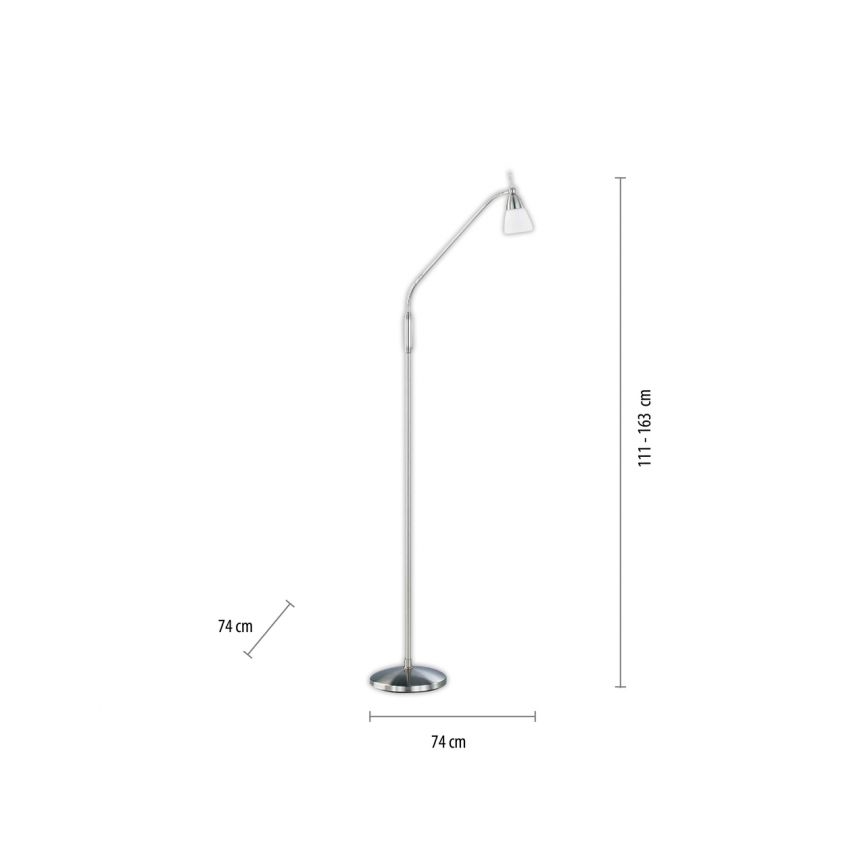 Paul Neuhaus 430-55 - LED Dimmbare Touch Stehleuchte PINO 1xG9/28W/230V mattchrom