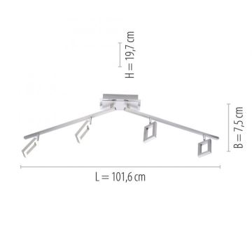 Paul Neuhaus 6960-55 - LED dimmbarer Strahler INIGO 4xLED/4,2W/230V