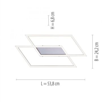 Paul Neuhaus 8192-55 - LED-Dimmbare Anbauleuchte INIGO 2xLED/12W/230V