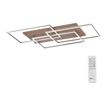 Paul Neuhaus 8330-79 - Dimmbare LED-Aufbauleuchte PALMA 3xLED/12W/230V Kiefer + Fernbedienung