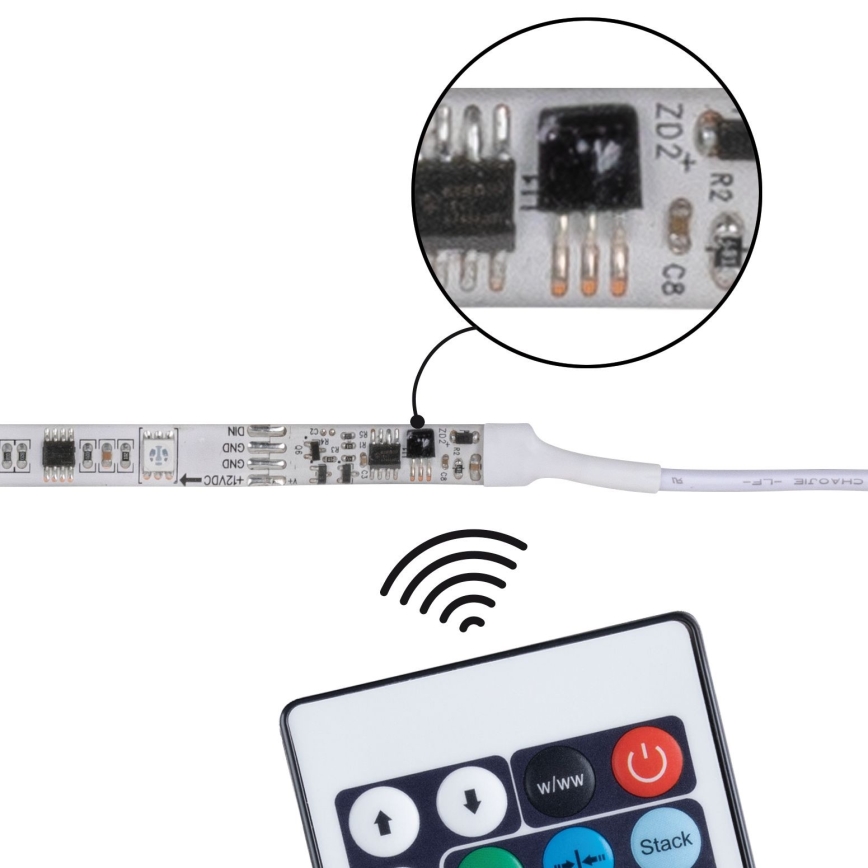 Paulmann 70514 - LED RGB/15W Dimmbare Streifen SIMPLED 7,5m 230V + FB