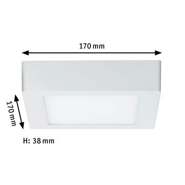 Paulmann 70644 - LED/11W Deckenleuchte LUNAR 230V 17x17 cm weiß