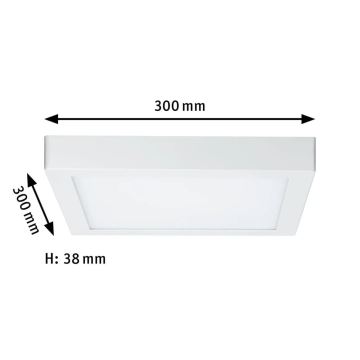 Paulmann 70646 - LED/16W Deckenleuchte LUNAR 230V 30x30 cm weiß