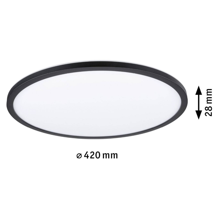 Paulmann 70999 - LED/22W Dimmbares Panel ATRIA 230V 3000K schwarz