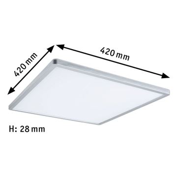 Paulmann 71009 - LED/22W Dimmbares Panel ATRIA 230V 4000K mattes Chrom