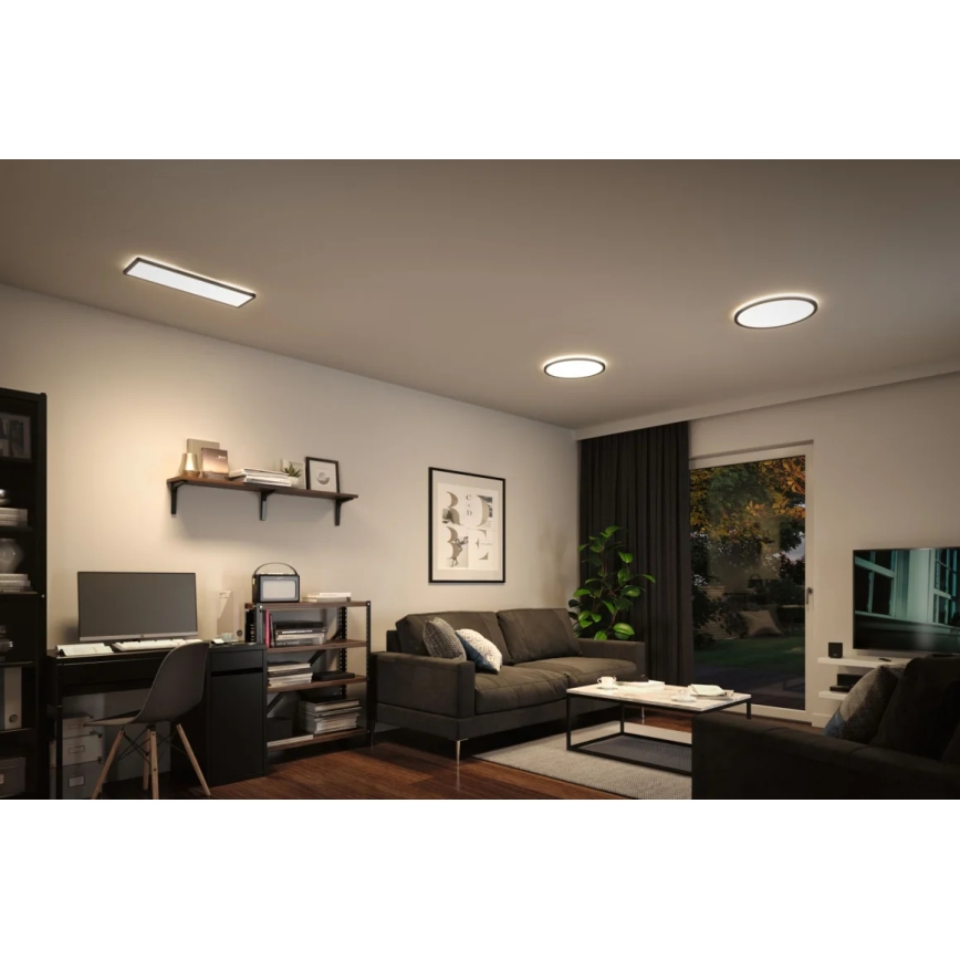 Paulmann 71017 - LED/22W Dimmbares Panel ATRIA 230V 4000K 20x58 cm schwarz