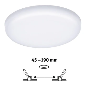 Paulmann 92392 - LED/17,5W IP44 Badezimmereinbauleuchte VARIFIT 230V