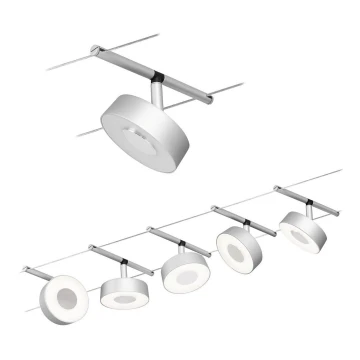 Paulmann 94475 - SET 5xLED/5W Strahler für Schienensystem CIRCLE 230V mattes Chrom