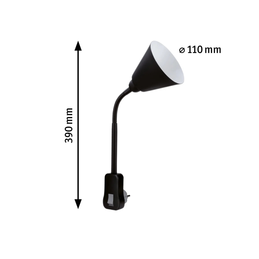 Paulmann 95427 - 1xE14/20W Flexible Wandleuchte JUNUS für Steckdose 230V