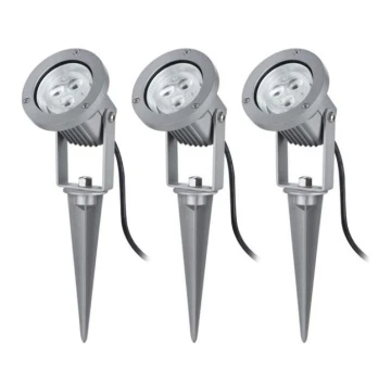 Paulmann 98845 - SET 3x LED/3W IP65 Scheinwerfer GARDENSPOT 230V