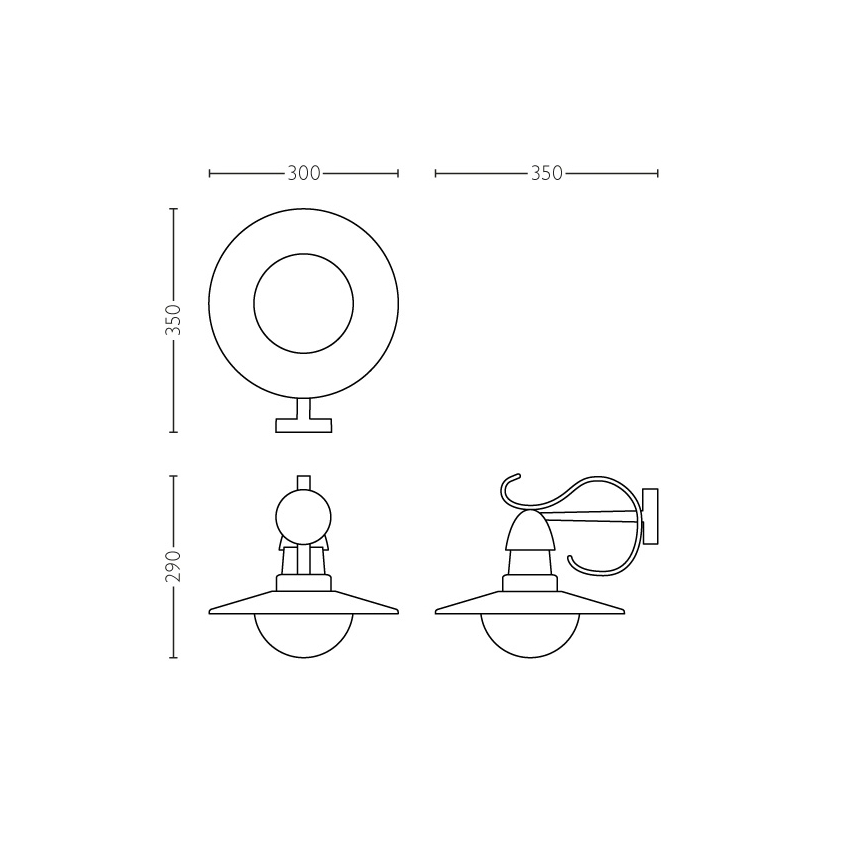 Philips 01816/30/PN - Außenleuchte MYGARDEN TOPIARY 1xE27/60W/230V