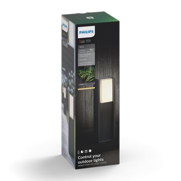 Philips 16473/93/P0 - LED dimmbare Außenlampe HUE TURACO 1xE27/9,5W/230V