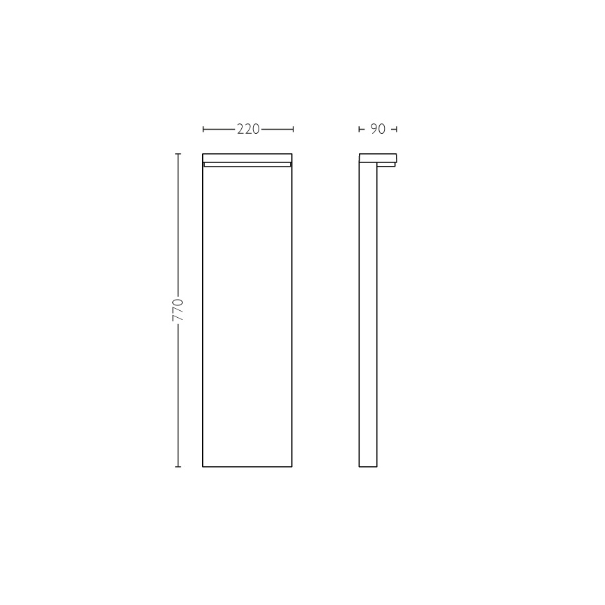 Philips 16486/93/P0 - LED Außenleuchte MYGARDEN BUSTAN 2xLED/4,5W