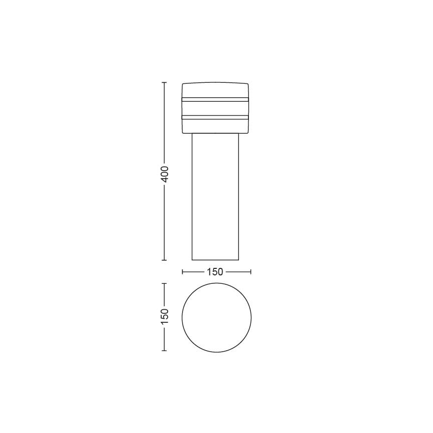 Philips - LED dimmbare Außenlampe Hue TUAR 1xE27/9,5W/230V