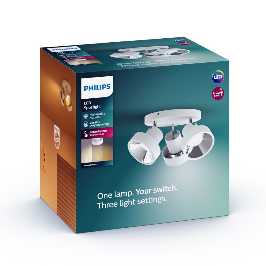 Philips - LED Spotleuchte 3xLED/4,5W/230V