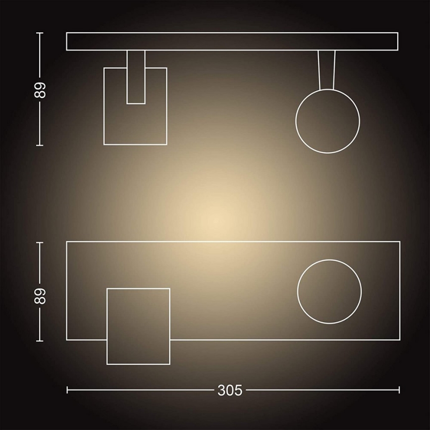 Philips - LED-Dimmstrahler Hue RUNNER 2xGU10/5W/230V + Fernbedienung