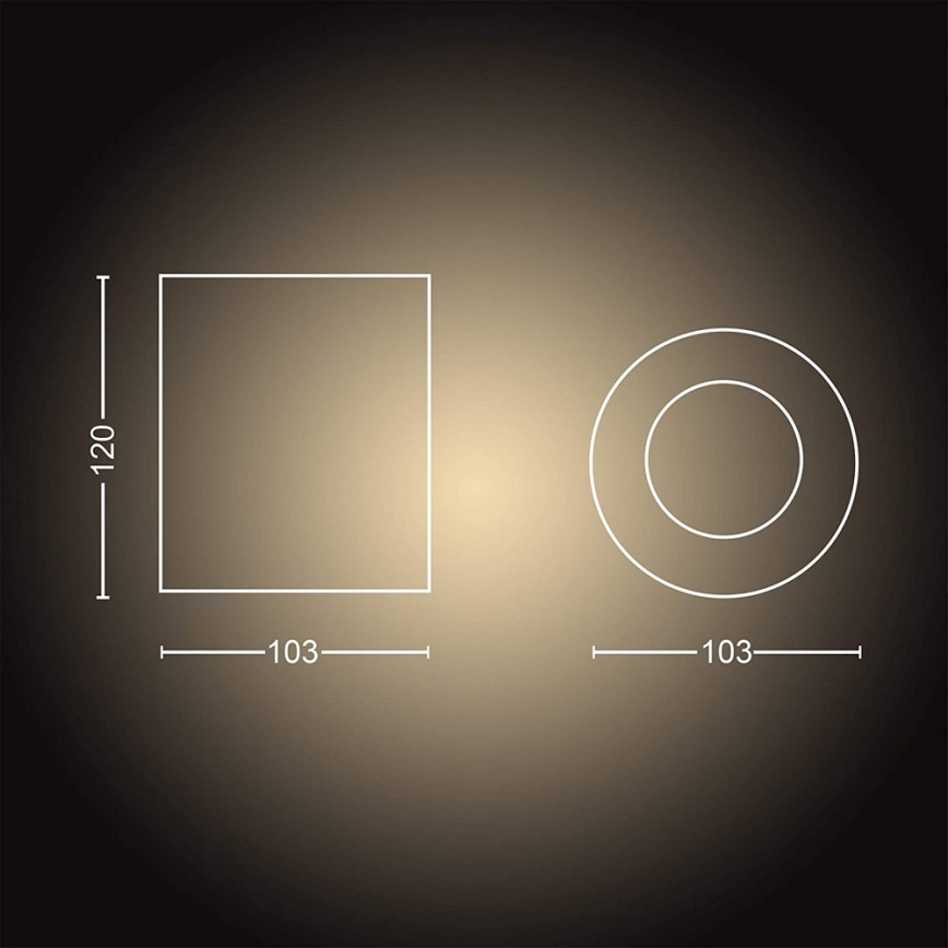 Philips - Dimmbarer LED-Strahler Hue PILLAR 1xGU10/5W/230V + Fernbedienung