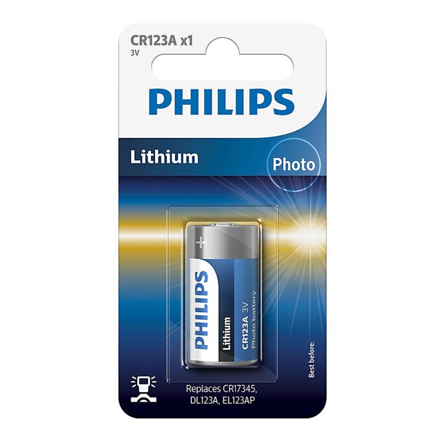 Philips CR123A/01B - Lithiun Batterie CR123A MINICELLS 3V 1600mAh