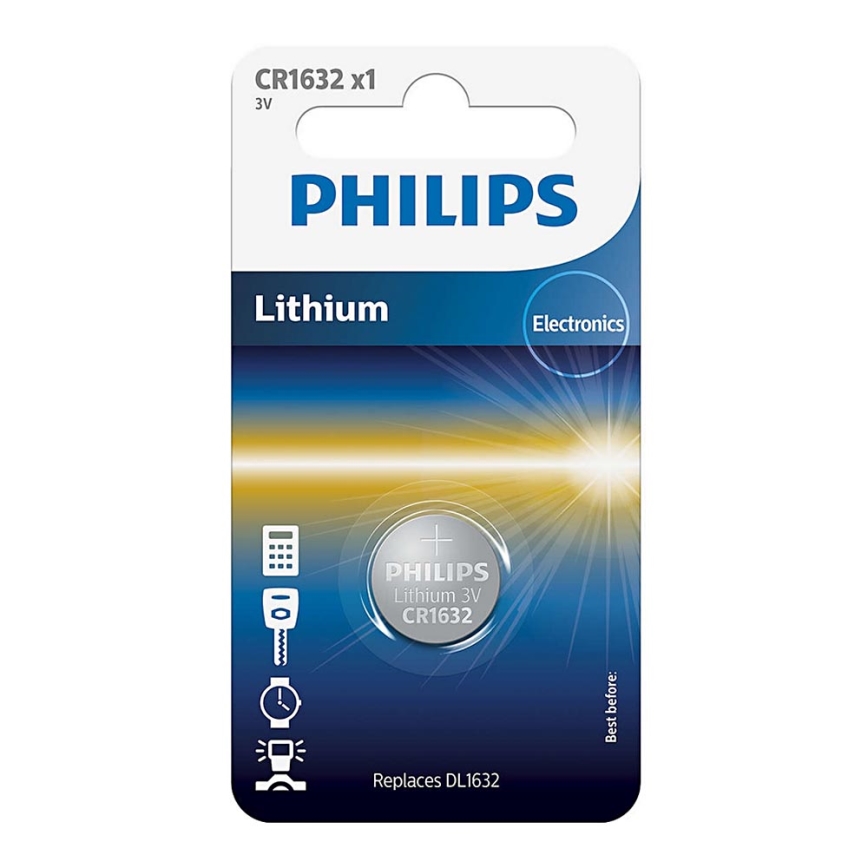 Philips CR1632/00B - Lithium Knopfzelle CR1632 MINICELLS 3V 142mAh