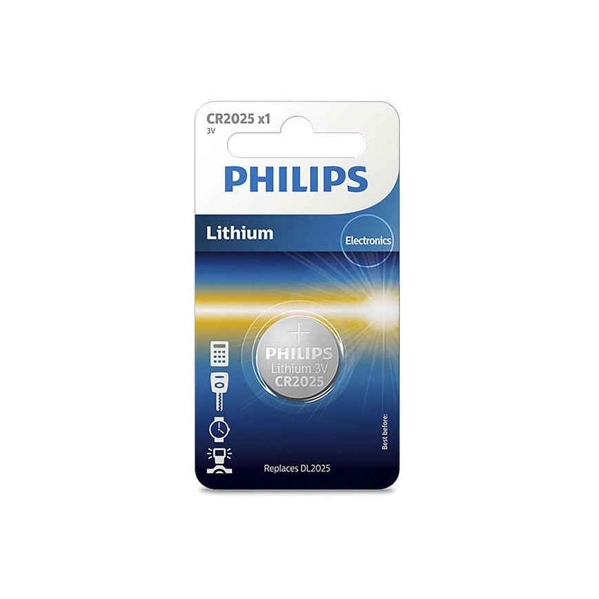 Philips CR2025/01B - Lithium Batterie CR2025 MINICELLS 3V 165mAh