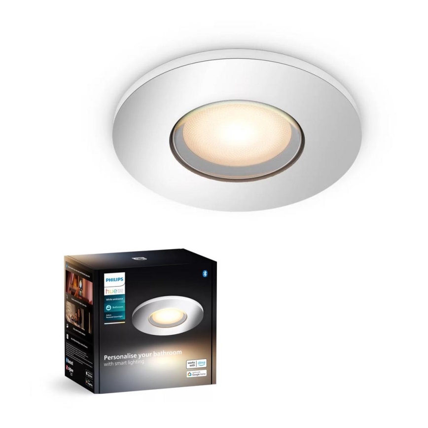 Philips - Dimmbare LED-Einbauleuchte für Badezimmer Hue ADORE BATHROOM 1xGU10/4,2W/230V 2200-6500K IP44