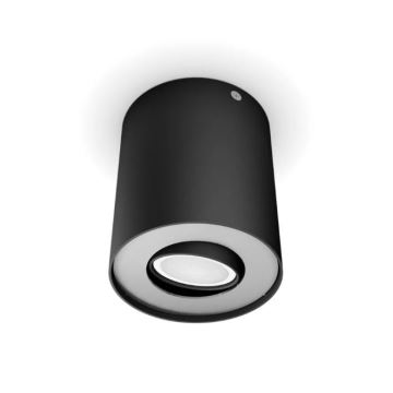 Philips - Dimmbarer LED-Strahler Hue PILLAR 1xGU10/4,2W/230V 2200-6500K + Fernbedienung schwarz