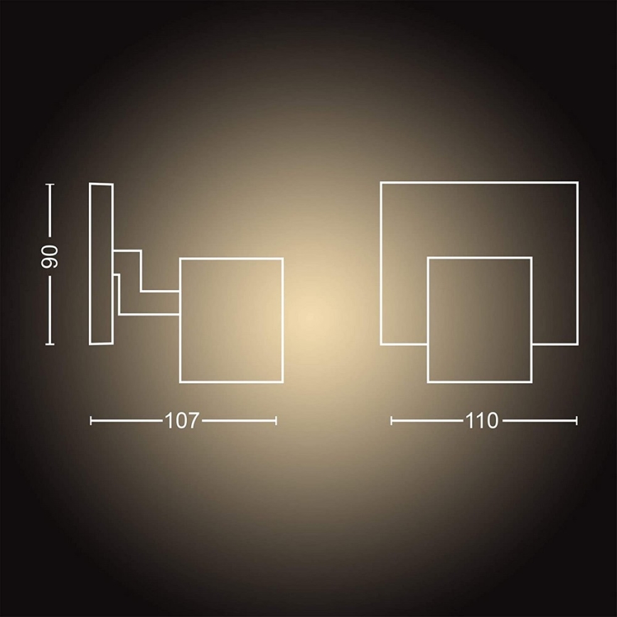 Philips - Dimmbarer LED-Strahler Hue RUNNER 1xGU10/4,2W/230V 2200-6500K + Fernbedienung weiß