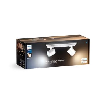 Philips - Dimmbarer LED-Strahler Hue RUNNER 2xGU10/4,2W/230V 2200-6500K + Fernbedienung weiß