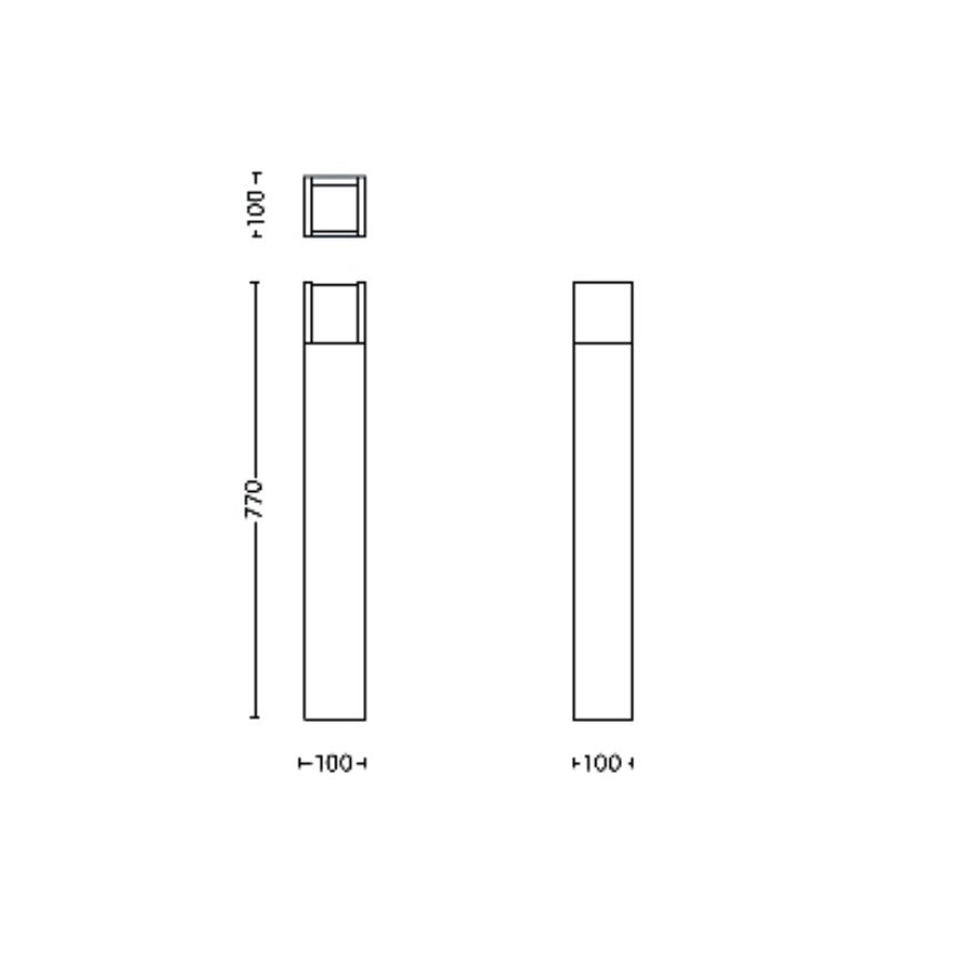 Philips - LED-Außenleuchte ARBOUR LED/3,8W/230V 77 cm IP44