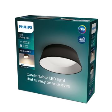 Philips - LED-Deckenleuchte LED/14W/230V Schwarz