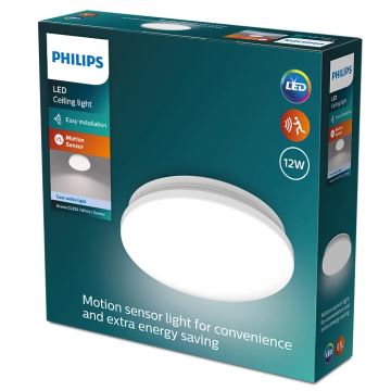 Philips - LED-Deckenleuchte mit Sensor ACUNA LED/12W/230V 4000K