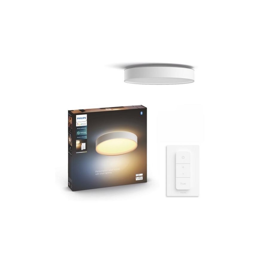 Philips - LED dimmbare Badezimmerleuchte Hue DEVERE LED/33,5W/230V IP44 d. 425 mm 2200-6500K + Fernbedienung