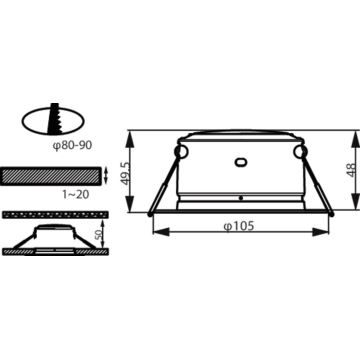 Philips - LED-Einbauleuchte LED/4,5W/230V 4000K