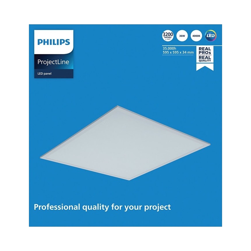 Philips - LED-Einbaupanel PROJECTLINE LED/36W/230V 59,5x59,5 cm