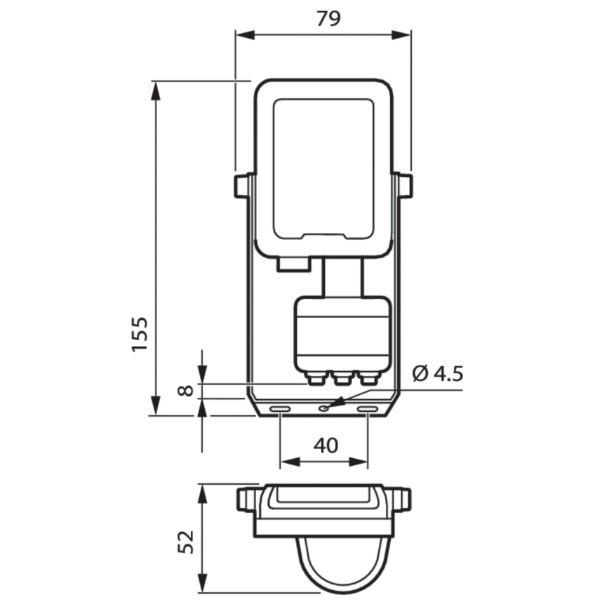 Philips - LED-Flutlicht mit Sensor LED/10W/230V 4000K IP65