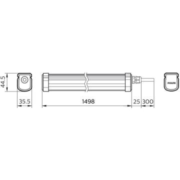 Philips – LED-Hochleistungsleuchte PROJECTLINE LED/54W/230V IP65