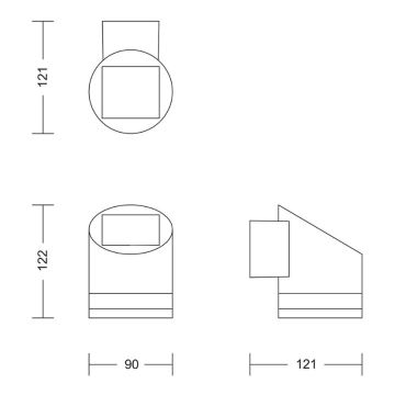 Philips - LED-Solarwandleuchte FYCE LED/1,5W/3,7V IP44